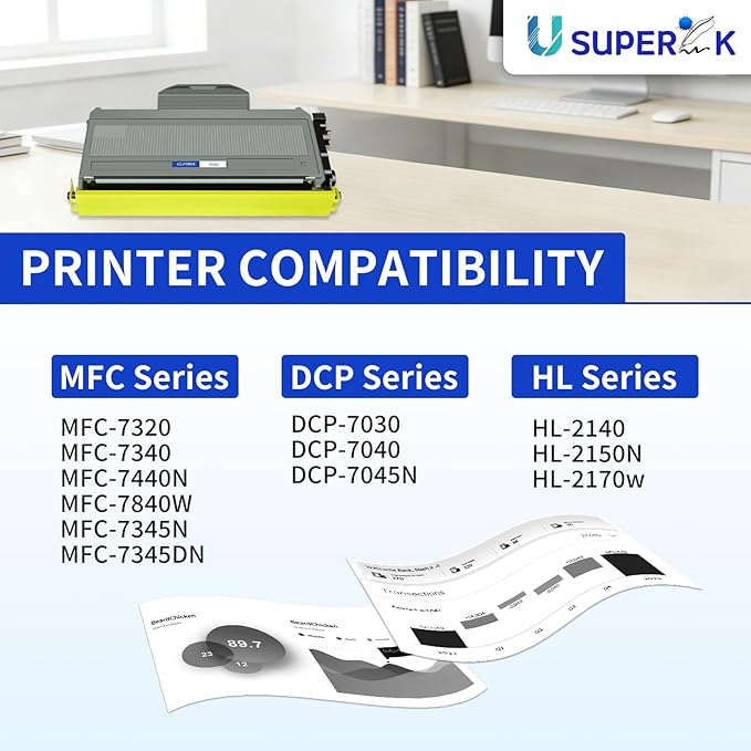 TN360 TN330 3 Pack High Yield Compatible Black Toner Cartridge Replacement for Brother TN360 TN-360 TN330 TN-330 Toner Work with HL-2170W HL-2140 DCP-7040 MFC-7840W MFC-7320 MFC-7340 MFC-7345 Printer