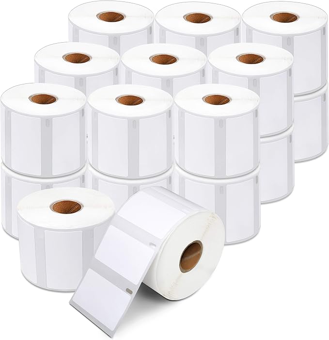 Replacement for DYMO 30334 (20 Rolls, 20000 Labels) 2 1/4" X 1 1/4" | Direct Thermal UPC Barcode and SKU Labels - Compatible With LabelWriter 450, 450 Turbo, 4XL (NOT 550, 5XL) - Aegis Adhesives