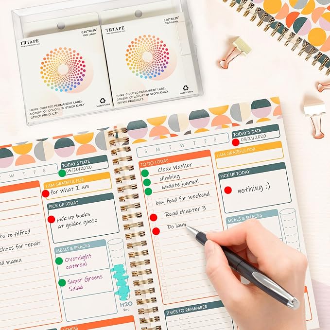 0.25 Inch Small Round Stickers Dot Stickers, 2000 PCS Color Dots | 1/4 Inch Small Round Color Coding Labels Stickers, 2 Rolls Colorful Dots for Organization, Color Code Stickers for Classroom