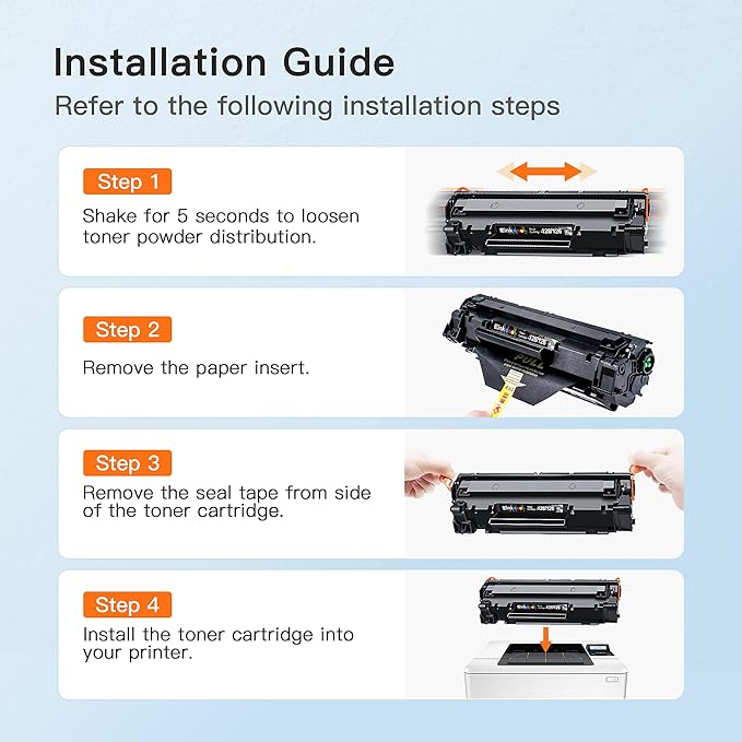 E-Z Ink Compatible Toner Cartridge Replacement for Canon 126 128 Black Toner Cartridge CRG-126 CRG-128 CRG128 for Imageclass D530 L100 L190 LBP6230DW LBP6230 MF4890DW MF4770N MF4880DW (2 Pack)