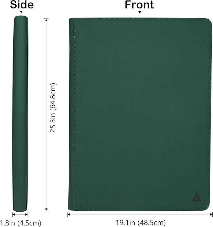 Rayvol Premium 2300 Pockets Card Binder, Large 36-Pocket 2000+ Ringless Trading Card Album - Side Loading UltraSonic-362304 Tech Zip Binder for TCG -Green