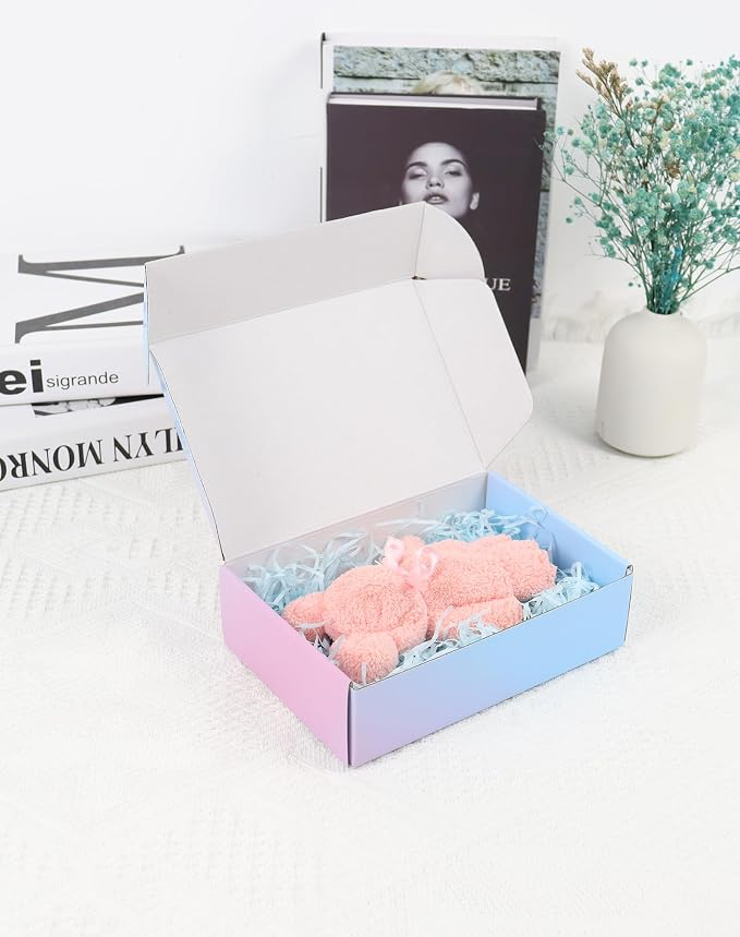 7"x5"x2" Shipping Boxes 50 Pack, Small Corrugated Packaging Mailer Boxes, Gradients Shipping Packaging Boxes for Small Business