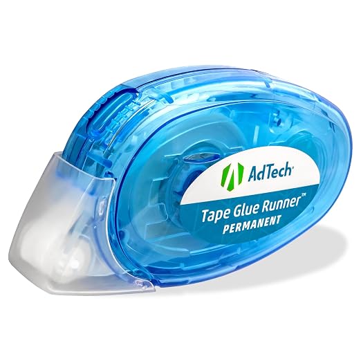 AdTech 5603 Permanent Crafter's Tape, 0.31" x 315", Pack of 4