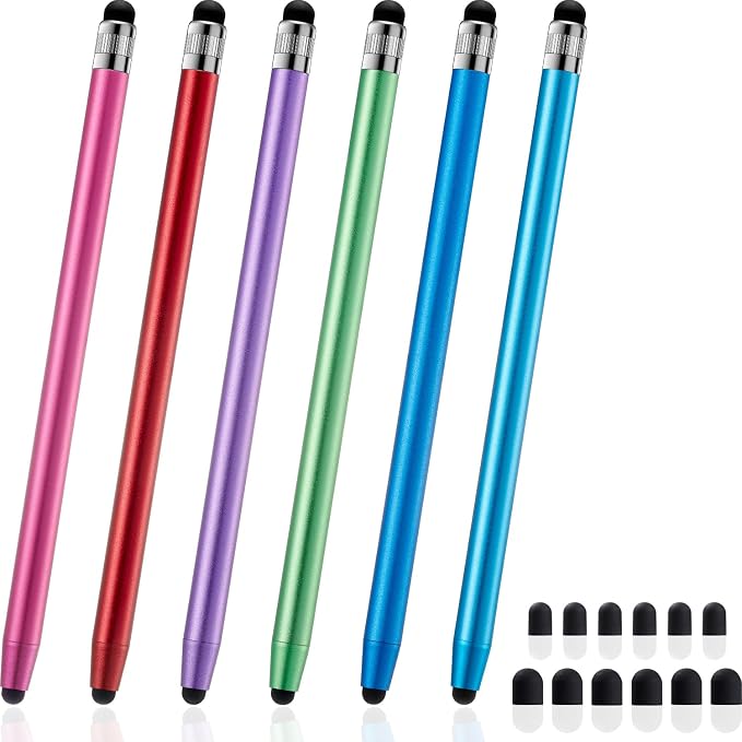ChaoQ Stylus Pen for Touchscreen, 6pcs Stylus Pen for iPad iPhone Android | High Sensitivity and Precision, Suitable for iPad iPhone Android and All Touch Screens
