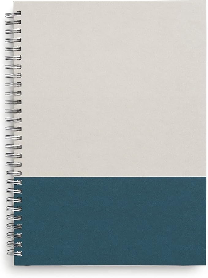 TRU RED Medium Hardcover Ruled Notebook, Gray/Teal