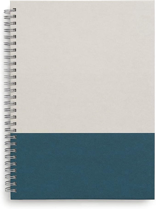 TRU RED Medium Hardcover Ruled Notebook, Gray/Teal