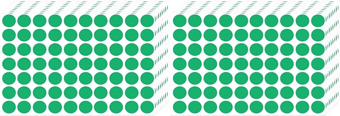 3500 Pieces Dot Stickers, 3/4 inch Green Coding Labels Circle, Circle Stickers, Price Stickers, Dot Stickers for Office Classroom Student（Green） (Pack of 2)