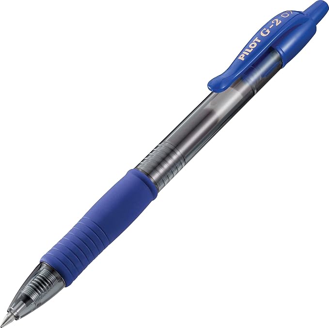 PILOT G2 Premium Gel Roller Pens, Blue Ink Pens Fine Point, Pack of 4
