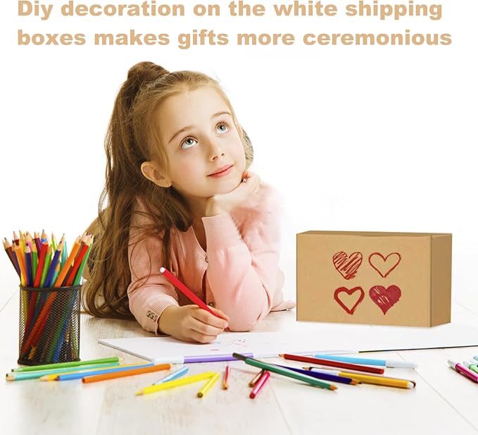 36Pcs Shipping Boxes,8x6x6,9x6x4,10x7x5 Mix and match Small Shipping Boxes | 3 Sizes 12PCS Each shoe boxes cardboard
