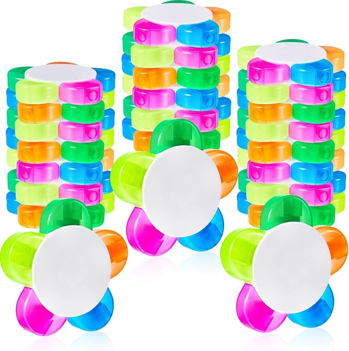 Outus 30 Pieces Petals Highlighters Assorted Colors 5 in 1, Back to School | Flower Shape Watercolor Fluorescent Pens, for Office School Stationery Aesthetic Supplies, 5 Colors