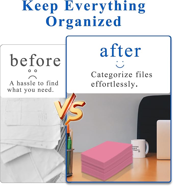 Zzrywuty File Folders with Pockets Letter Size 25-Pack Paper Folders with Card Slot,Pink Two Pocket Folders for School Students,Businessmen,Home and Office Workers