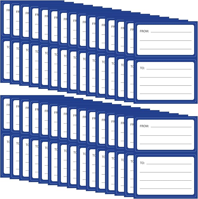to from Return Address Mailing Labels 120 Pcs Blank Self Adhesive Mail Shipping Label Postage Guaranteed Stickers 4.5x3.5Inch Handwriting to/from Address Tags for Package, Gift, Mailing Box, Envelopes