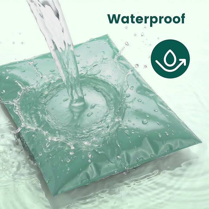 Metronic Poly Mailers 14.5x19 400 Pack, Heavy Duty Shipping Bags Bulk Self Seal Waterproof Tear Resistant Large Mailing Envelopes, Packaging bags for Small Business, Clothing, Grayed Jade Green