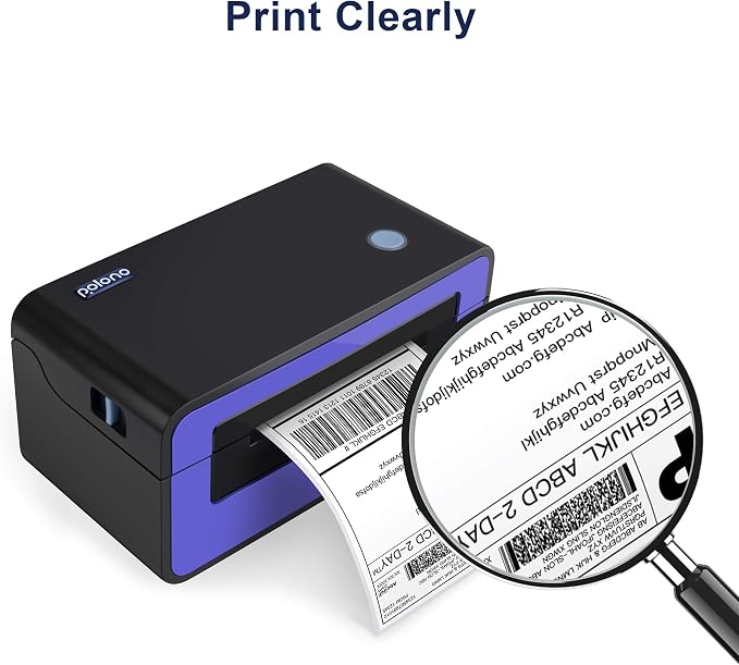 POLONO 4x6 Thermal Labels Fanfold, 500 Shipping Labels for Label Printer | Commercial Grade, No BPA or BPS, Print Clear and Sharp, Direct Thermal Shipping Labels Compatible with Thermal Printer
