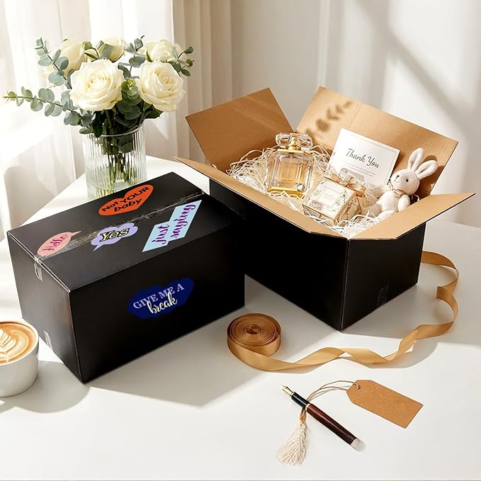 11x6x6 Black Shipping Boxes, 30 Pack Large Mailer & Packaging Boxes for Small Business, Heavy Duty Corrugated Cardboard, Perfect for Mailing & Shipping
