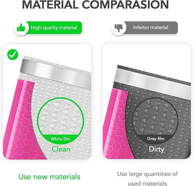 Fuxury Bubble Mailers 6x10" Pink Padded Envelopes 9600 Pack Bulk Strong Adhesion Full Pallet of Padded Mailers Thick Padded Mailers for Small Business Mailing Small Items,Jewelry,Makeup