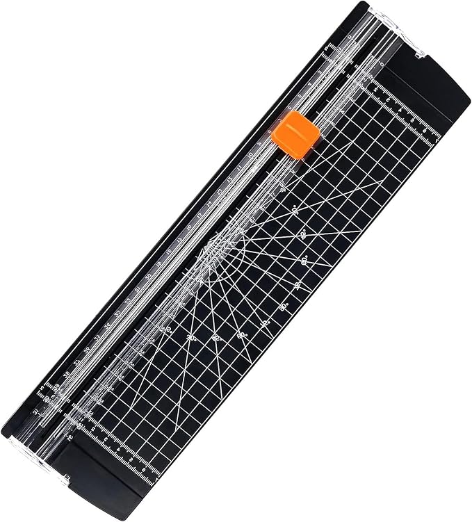 Paper Cutter,Paper Shredder,Paper Cutter Slider with Ruler,A4 Cardboard Cutter,Office School Classroom Teacher Scrapbook Supplies,File Organizer Accessories,Cardstock Wrapping Paper Trimmer