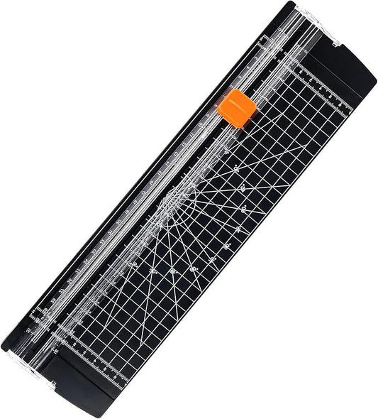 Paper Cutter,Paper Shredder,Paper Cutter Slider with Ruler,A4 Cardboard Cutter,Office School Classroom Teacher Scrapbook Supplies,File Organizer Accessories,Cardstock Wrapping Paper Trimmer