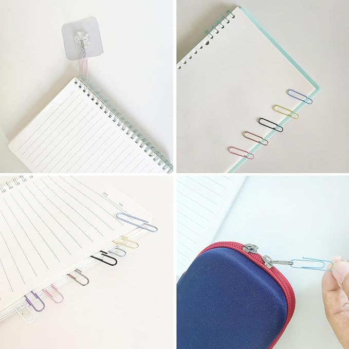 2000 Pcs Medium Size Colored Paper Clips 33 mm/1.3Inch | Assorted Colors, Includes Storage Box, Medium Size, Office & School Use