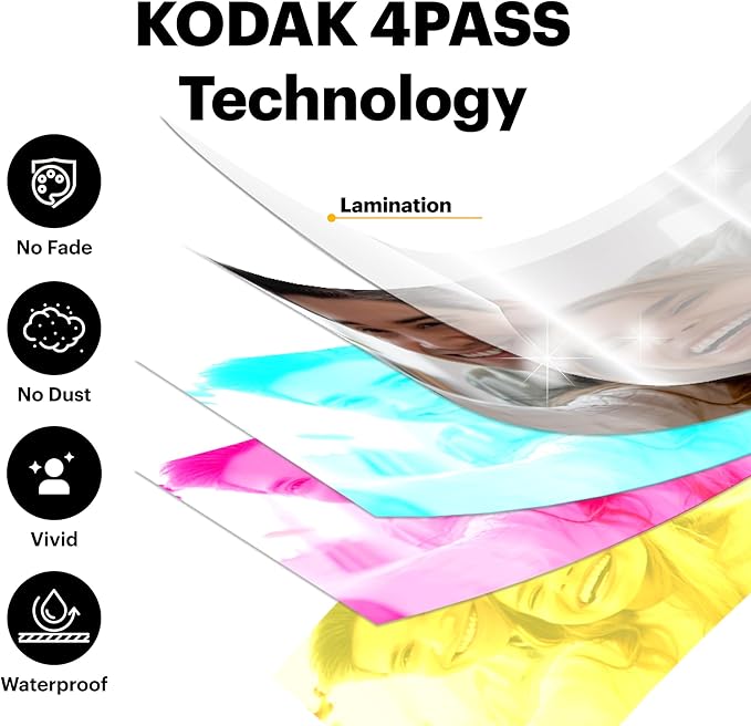 KODAK Mini 2 Retro 2x3 Portable Photo Printer, 38 Sheets, Bluetooth Smartphone Printer for iPhone & Android, Instant Color Prints, 4PASS Dye Sublimation, Yellow