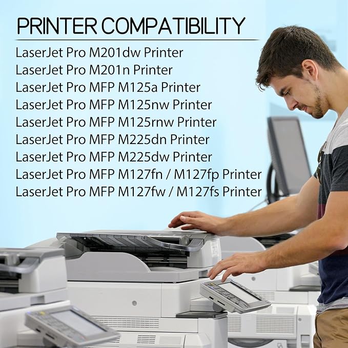 83A Toner Cartridge Black Compatible Replacement for HP 83A CF283A Toner Cartridge Work with LaserJet Pro MFP M125nw M201dw M201n M225dw M127fw M127fn M125a Printer,2-Pack