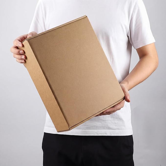 PHAREGE 12x9x4 Inch Shipping Boxes 15 Pack Brown, Tab Lock Tuck Top Mailer Boxes for Packaging Small Business, Cardboard Gift Boxes for Wrapping Mailing Present