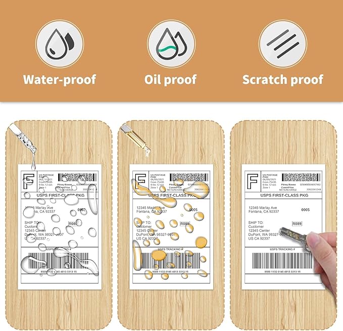 4x6 Direct Thermal Labels, White Perforated Shipping Label, 250 Labels per Roll, Thermal Printer Label 4x6(2 Rolls)