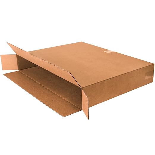 BOX USA Shipping Boxes Large 30"L x 5"W x 24"H 10-Pack, Cardboard Box for Shipping, Moving, Mailing, Packing, Packaging and Storage