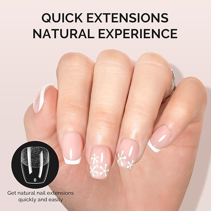 MelodySusie Extra Short Ballerina X Nail Tips - 300Pcs 15 Sizes Clear Acrylic, Half Matte Full Cover Press on Nails for DIY Extension & Salon Use,Pre-Shaped for Long-Lasting Manicure