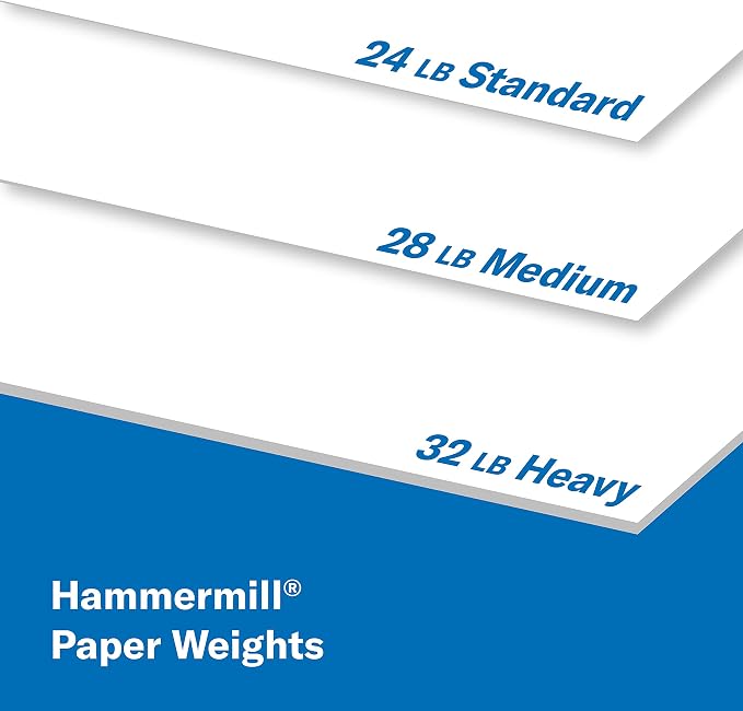 Hammermill Printer Paper, Premium Color 28 lb Copy Paper, 8.5 x 14-1 Ream (500 Sheets) - 100 Bright, Made in the USA