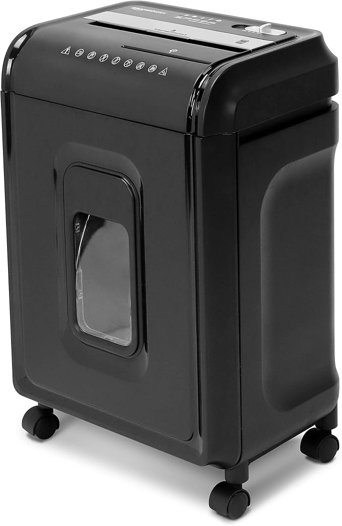 Aurora AU1260XA Anti-Jam 12-Sheet Crosscut Paper and CD/Credit Card Shredder & SL16 Professional Grade Synthetic Shredder Oil, 16 Oz Flip-Top Leak Proof Bottle
