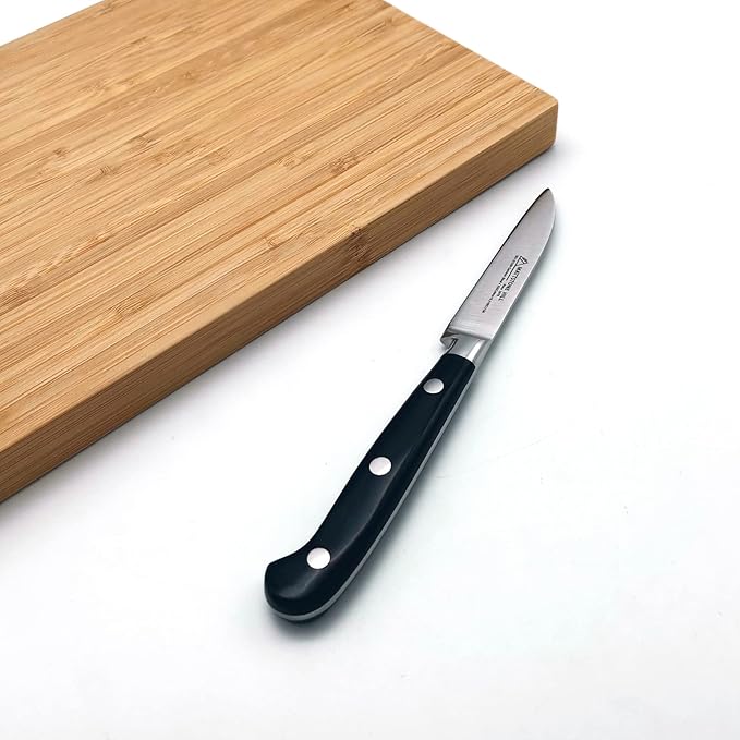 Paring Knife, MATTSTONE HILL 3.15" Small Kitchen Knife, Peeling Knife - German Steel, Triple Rivet Handle