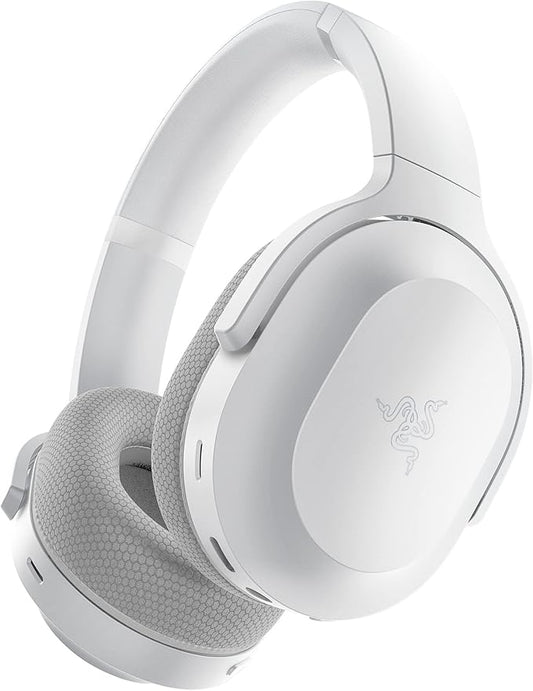 Razer Barracuda Wireless Gaming & Mobile Headset (PC, PlayStation, Switch 2, Android, iOS): 2.4GHz Wireless + Bluetooth - Integrated Noise-Cancelling Mic - 50mm Drivers - 40 Hr Battery - Mercury White