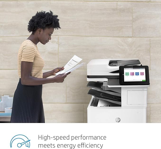 HP LaserJet Enterprise MFP M634z Monochrome All-in-One Printer with Built-in Ethernet, 2-Sided Printing, Extra Paper Trays & 3-bin Stapler/Stacker (7PS96A)