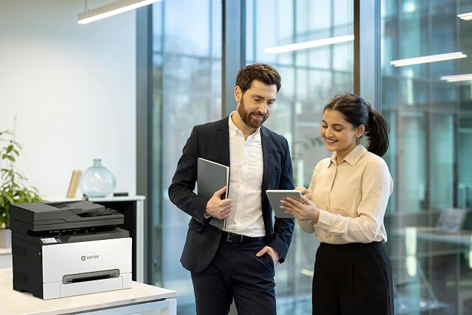 Xerox C245 Wireless Color All-in-One Printer - Amazon Exclusive | Compact Color Print, Scan & Copy, 26 ppm performance, hassle-free wireless setup, ideal for hybrid offices & small businesses