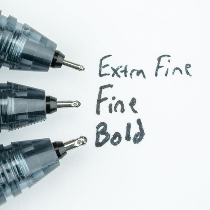 PILOT Precise V5 RT Refillable & Retractable Liquid Ink Rolling Ball Pens, Extra Fine Point (0.5mm) Navy Ink, 12-Pack (13447)