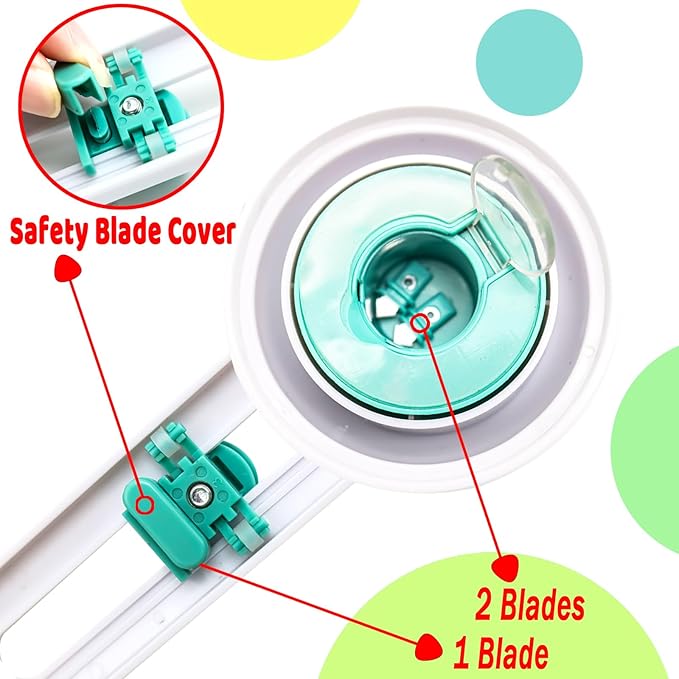 Circle Cutter, Paper Circle Cutter, Craft Circles Cutters for Crafts, Circular Paper Cutters, Adjustable Circles CutterTool for Papers, Compass Cutting Tool, Cutting Diameter 4'' to 12.5''