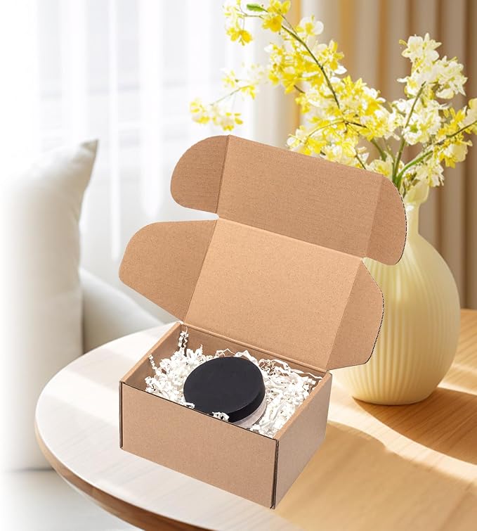 Wowxyz Shipping Boxes 6x4x3 Inches 25 Pack Corrugated Cardboard Brown Box | Small Kraft Literature Mailer Packaging Supplies