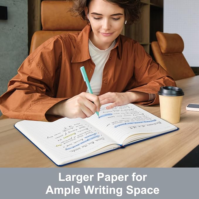 Comix 3 Pack A4 Lined Journal Notebooks, 208 Pages, Large Size-8.5" x 11" | Hardcover Journaling Notebooks for Men & Women- Fits for Work, Office, Business, School, Notes Taking & Writing