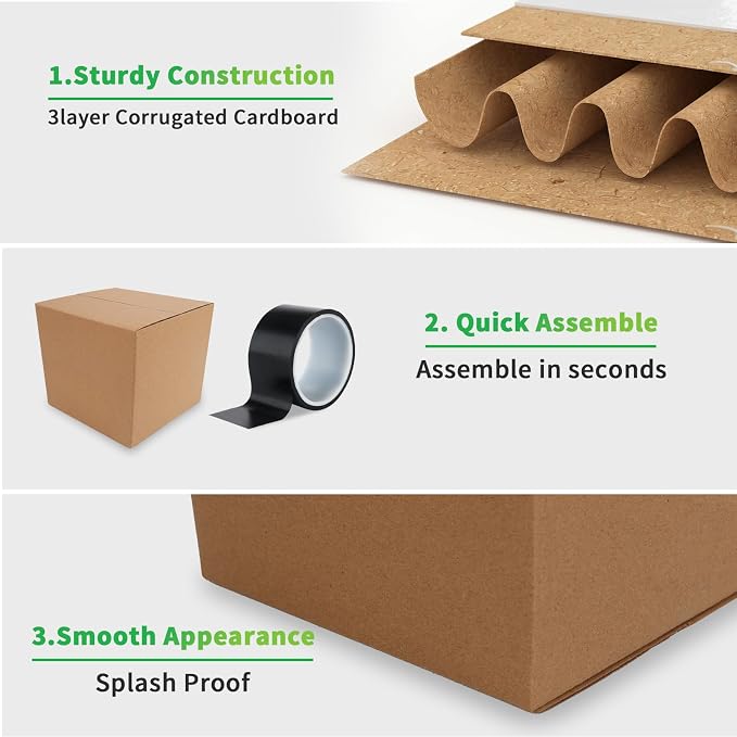 Rempry 30 Pack 6x6x6 Shipping Boxes Brown, Small Corrugated Cardboard Box for Mailing, Packaging Small Business, Kraft Mailer Gift Boxes