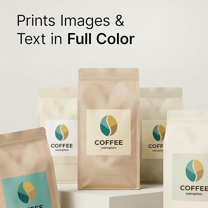 2" X 2" Matte White Printable Labels (500 Sheets, 10000 Stickers) | Custom Labels, Logo Stickers, QR Codes for Laser & Inkjet Printers - Spartan Industrial Template S002