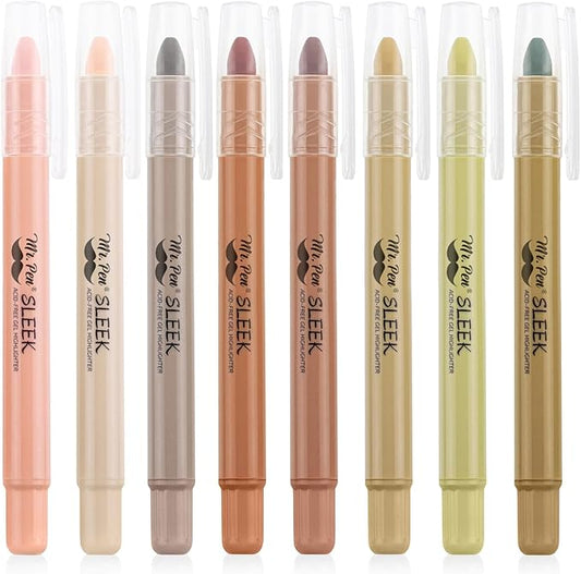 Mr. Pen- Bible Highlighters No Bleed Highlighters, Vintage Colors, 8 Pack, Gel Pen Highlighter