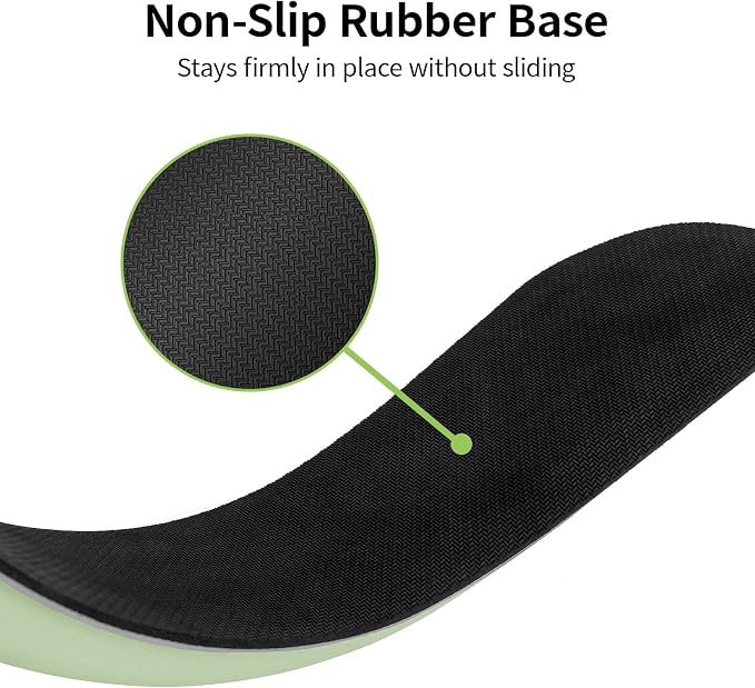 Bloss 2 Green Wrist Rest for Mouse & Keyboard, Ergonomic Wrist Support | Soft Memory Foam, Rubber Non-Slip, Wrist Rest for Mouse, Breathable, 1.2" Thick