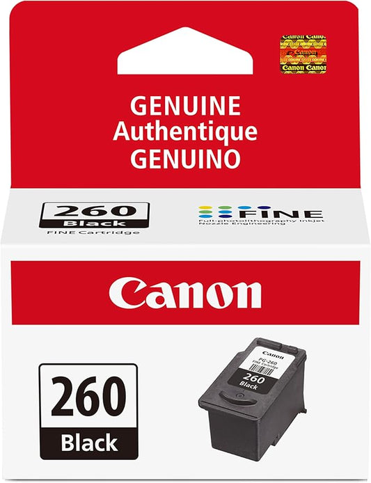 Canon PG-260 Genuine Black Ink Cartridge, Compatible with TS5320/6420/6420a,TR7020/7020a