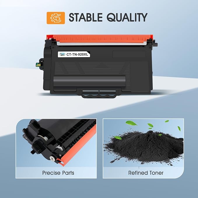TN920XL Toner for Brother Printer TN920 TN 920XL 920 HL-L6210DW MFC-L5915DW | Compatible for Brother TN920 XL TN-920XL TN-920 TN920XXL MFC-L5710DW HL-L6210DWT HL-L5210DW HL-L5210DN Printer Black 2 Pack