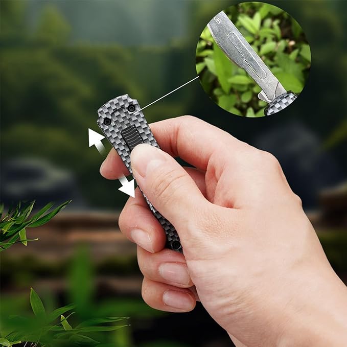 Switch Blades Utility Knife, Automatic Knife Push Button, Retractable Utility Knife Box Cutter with 10PCS 24# Blades, Pocket Scalpel Knife
