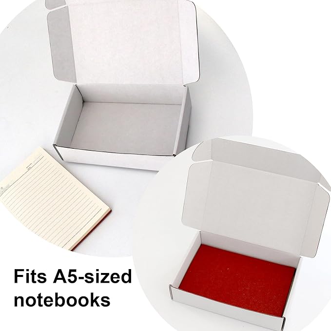 9x6x2 inch Shipping Boxes 20-Pack, White Corrugated Cardboard Boxes for Shipping, Mailing & Packaging Gifts, Books, DIY Crafts, Ecommerce & Small Business