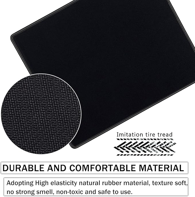 SaiTech IT 12 Pack 2mm Mouse Pad with Stitched Edges Non-Slip Rubber Base, Premium-Textured and Waterproof Mousepads Bulk, Mouse Pad for Computers, Laptop, Office & Home, 8.66 x 7.1 inch