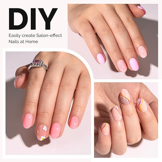MelodySusie Short Oval Round Almond X Nail Tips - 300Pcs 15 Sizes Clear Acrylic,Half Matte Full Cover Press on Nails for DIY Extension & Salon Use,Pre-Shaped for Long-Lasting Manicure