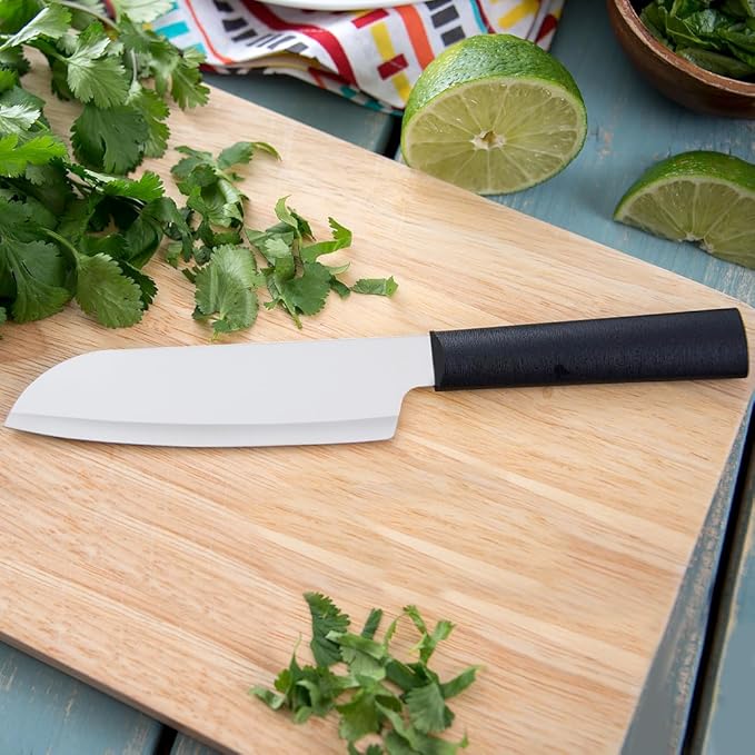 Rada Cutlery Cook's Utility Knife (W240), 4.75" Stainless Steel Blade, Black Handle, Pack of 2